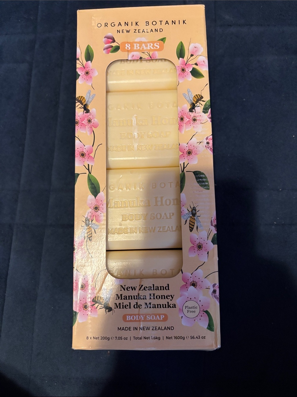Manuka Honey Body Soap Bars - Cream (8 Bars)